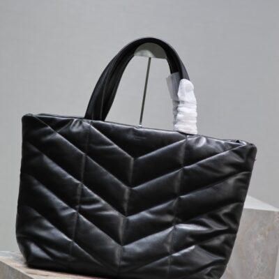 img_f8c0bdc9_20231212_i1702364402_2220_1_jpg PUFFER LARGE TOTE BAG 57 IN BLACK NAPA LAMBSKIN