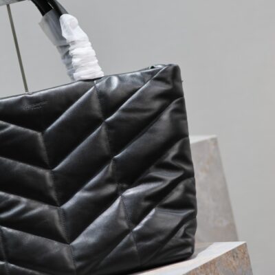 img_f8c0bdc9_20231212_i1702364402_2827_3_jpg PUFFER LARGE TOTE BAG 57 IN BLACK NAPA LAMBSKIN