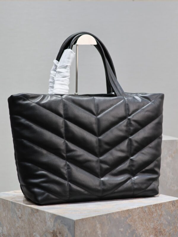 img_f8c0bdc9_20231212_i1702364402_4205_7_jpg PUFFER LARGE TOTE BAG 57 IN BLACK NAPA LAMBSKIN