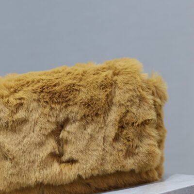 img_f8c0bdc9_20231220_i1703063610_189_3_jpg KATE SMALL BAG 22 IN PEANUT BROWN RABBIT FUR GOLD CHAIN