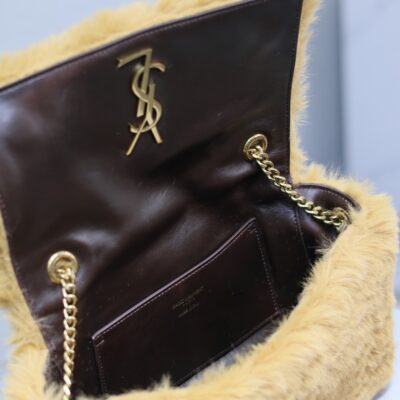 img_f8c0bdc9_20231220_i1703063610_2208_8_jpg KATE SMALL BAG 22 IN PEANUT BROWN RABBIT FUR GOLD CHAIN
