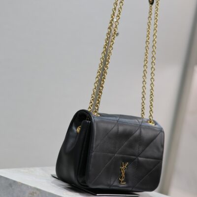 JAMIE 4.3 MINI BAG 20 IN BLACK LAMBSKIN GLOD HARDWARE