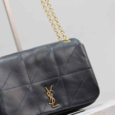 JAMIE 4.3 MINI BAG 20 IN BLACK LAMBSKIN GLOD HARDWARE