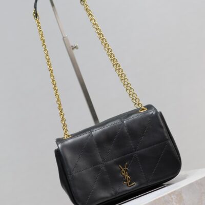 JAMIE 4.3 MINI BAG 20 IN BLACK LAMBSKIN GLOD HARDWARE