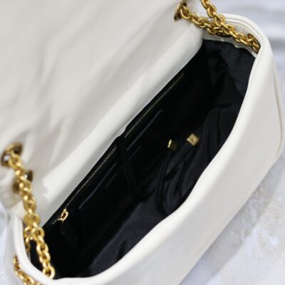 img_f8c0bdc9_20240126_i1706254285_5422_8_jpg JAMIE 4.3 SMALL BAG 25 IN WHITE LAMBSKIN GOLD HARDWARE