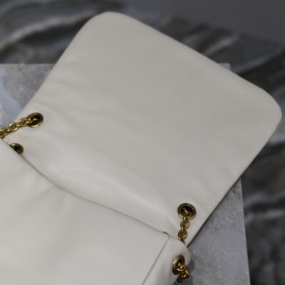 img_f8c0bdc9_20240126_i1706254285_8604_7_jpg JAMIE 4.3 SMALL BAG 25 IN WHITE LAMBSKIN GOLD HARDWARE