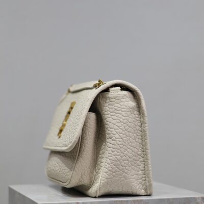 NIKI MEDIUM 28 IN WHITE ELEPHANT PATTERN LAMBSKIN GOLD LOGO