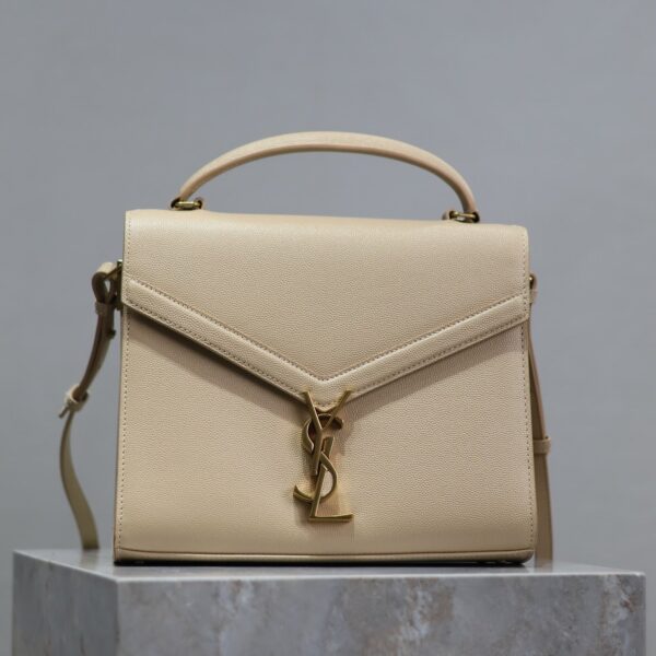 img_f8c0bdc9_20240516_i1715851729_933_3_jpg CASSANDRA TOP HANDLE BAG 24 IN BEIGE CALFSKIN GOLD HARDWARE