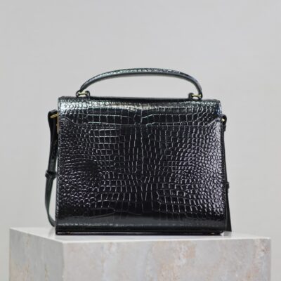img_f8c0bdc9_20240516_i1715854520_8662_1_jpg CASSANDRA TOP HANDLE BAG 24 IN BLACK CROCODILE-EMBOSSED GLOSSY CALFSKIN