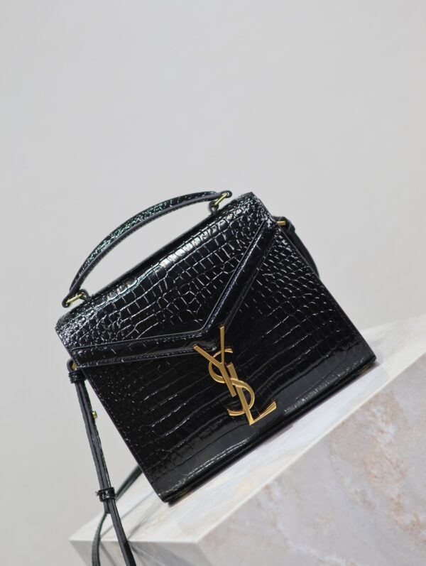 img_f8c0bdc9_20240718_i1721288935_4423_0_jpg CASSANDRA MINI TOP HANDLE BAG 20 IN BLACK CROCODILE-EMBOSSED GLOSSY CALFSKIN