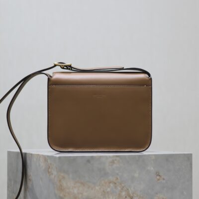 YSL 25S NIKI BABY 22 IN BROWN CALFSKIN GOLD HARDWARE