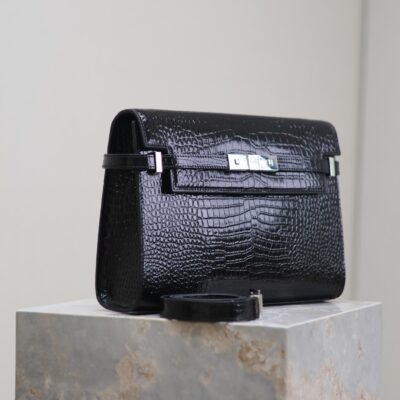img_f8c0bdc9_20240810_i1723289913_5901_0_jpg MANHATTAN MEDIUM 29 IN BLACK CROCODILE-EMBOSSED CALFSKIN SILVER BUCKLE