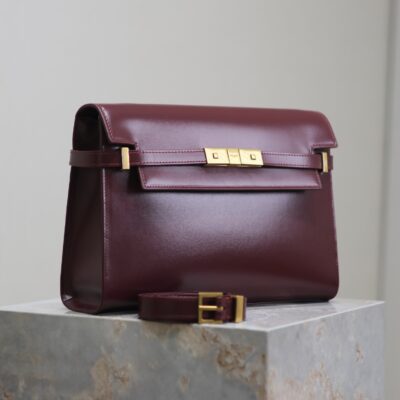 img_f8c0bdc9_20240810_i1723290693_2393_5_jpg MANHATTAN MEDIUM 29 IN WINE RED SMOOTH CALFSKIN GOLD BUCKLE