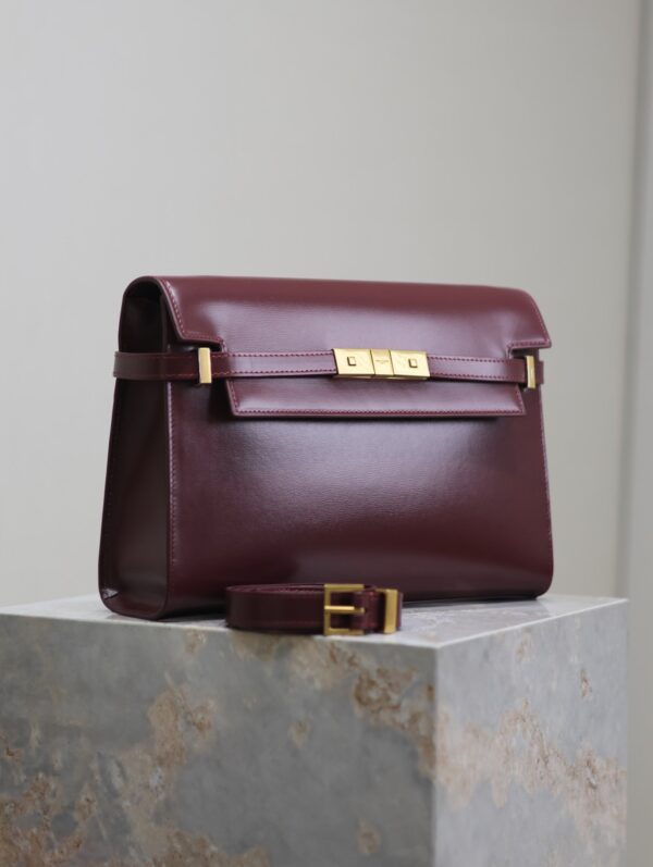 img_f8c0bdc9_20240810_i1723290693_2393_5_jpg MANHATTAN MEDIUM 29 IN WINE RED SMOOTH CALFSKIN GOLD BUCKLE