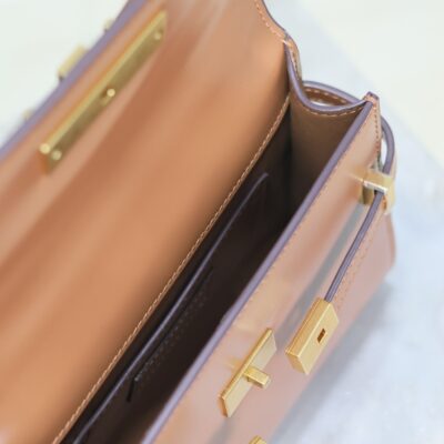 img_f8c0bdc9_20240810_i1723294683_9515_5_jpg YSL 25S MINI MANHATTAN 19 IN BROWN CALFSKIN GOLD HARDWRE