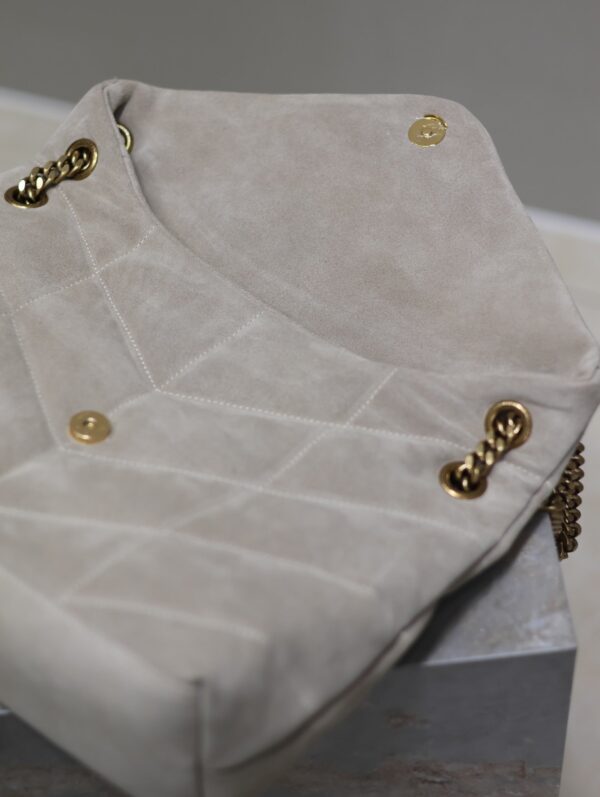 img_f8c0bdc9_20240811_i1723372260_148_7_jpg YSL 25S LOULOU PUFFER GM 35 IN SMOKEY TAUPE SUEDE GOLD HARDWRE