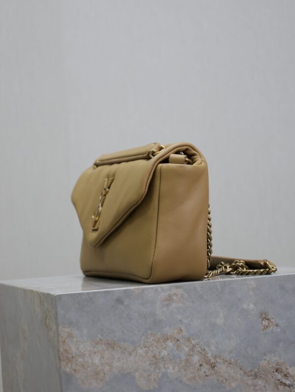 YSL 25S CALYPSO HANDBAG 26 IN LIGHT BROWN LAMBSKIN GOLD HARDWARE