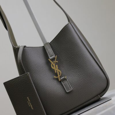 YSL 25S LE 5 À 7 BAG 16 IN LIGHT MUSK GRAINED CALFSKIN GOLD HARDWARE