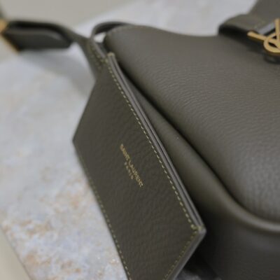 YSL 25S LE 5 À 7 BAG 16 IN LIGHT MUSK GRAINED CALFSKIN GOLD HARDWARE