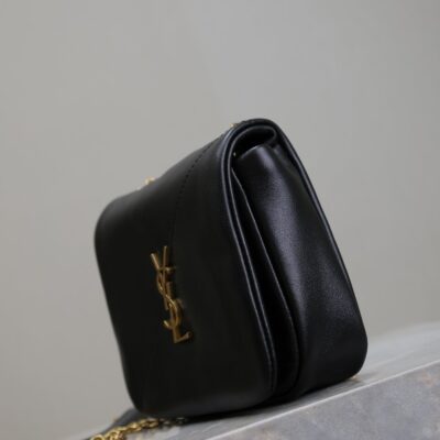 YSL 25S JAMIE CUBE 16 IN BLACK CALFSKIN