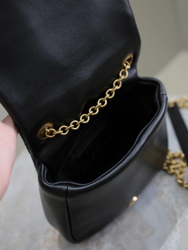 YSL 25S JAMIE CUBE 16 IN BLACK CALFSKIN