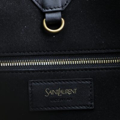 TOTE BAG 50 IN BLACK CALFSKIN