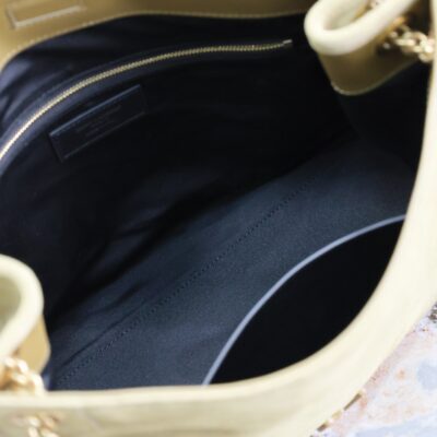 NIKI SHOPPING BAG 33 IN ECRU BEIGE SUEDE GOLD HARDWARE