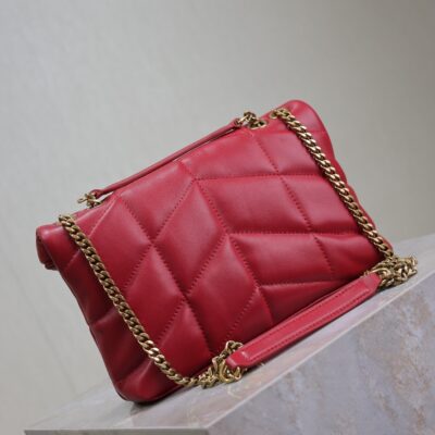 PUFFER TOY 23 IN RED LAMBSKIN GOLD HARDWARE