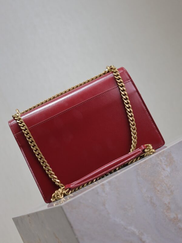 img_f8c0bdc9_20241106_i1730876007_6171_8_jpg YSL 25S SUNSET BAG 22 IN CRIMSON RED CALFSKIN GOLD HARDWRE