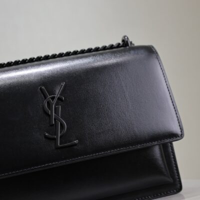 img_f8c0bdc9_20241106_i1730876592_1194_5_jpg YSL 25S SUNSET BAG 22 IN BLACK CALFSKIN BLACK HARDWRE