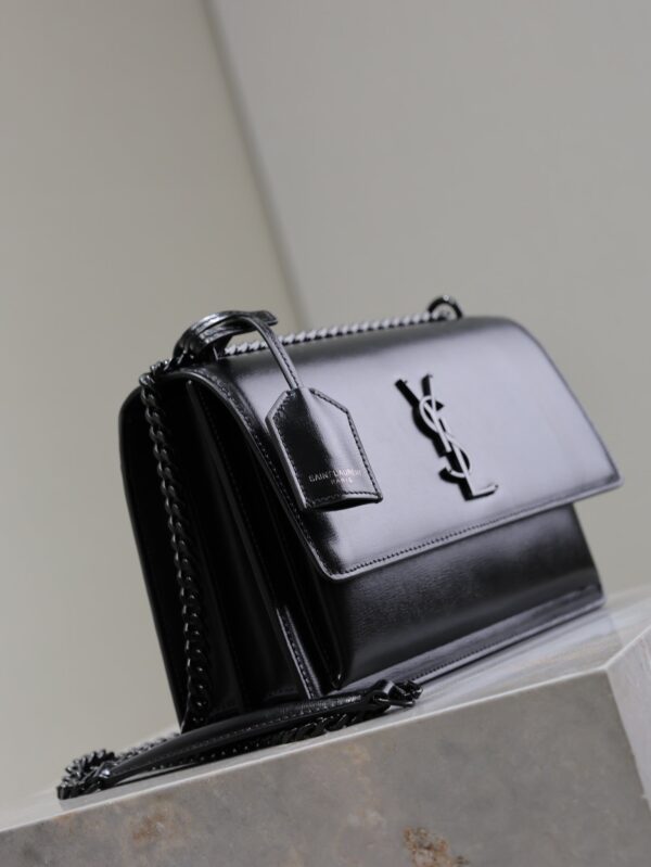 img_f8c0bdc9_20241106_i1730876592_4186_6_jpg YSL 25S SUNSET BAG 22 IN BLACK CALFSKIN BLACK HARDWRE