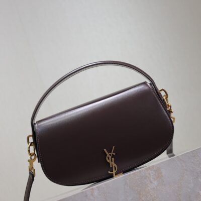 VOLTAIRE 24 IN BRUNETTE BROWN CALFSKIN