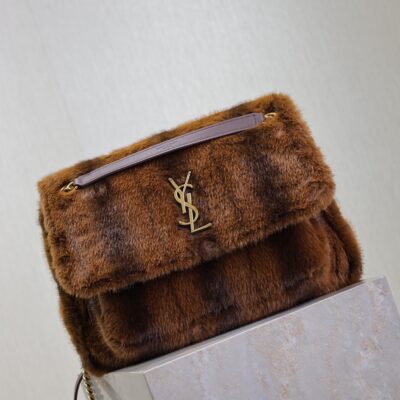 img_f8c0bdc9_20241121_i1732171821_4497_6_jpg NIKI LARGE 32 IN COFFE BROWN MINK FUR GOLD HARDWARE