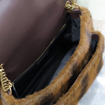 img_f8c0bdc9_20241121_i1732171821_6844_0_jpg NIKI LARGE 32 IN COFFE BROWN MINK FUR GOLD HARDWARE