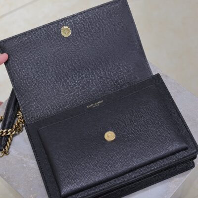 img_f8c0bdc9_20241204_i1733284526_9713_4_jpg YSL 25S SUNSET MEDIUM 22 IN BLACK GRAINED CALFSKIN GOLD HARDWRE