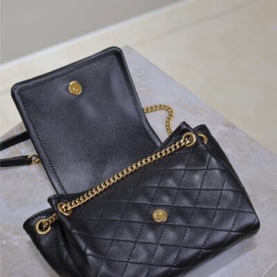 MINI NOLITA BAG 18 IN BLACK LAMBSKIN COPPER HARDWARE