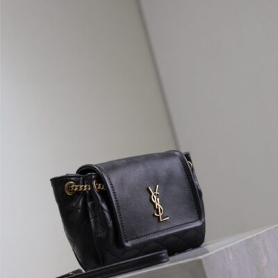 MINI NOLITA BAG 18 IN BLACK LAMBSKIN COPPER HARDWARE