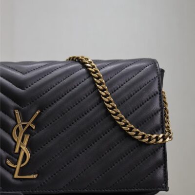 KATE 99 MEDIUM BAG 26 IN BLACK QUILTED NAPPA CALFSKIN COPPER HARDWARE