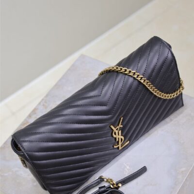 KATE 99 MEDIUM BAG 26 IN BLACK QUILTED NAPPA CALFSKIN COPPER HARDWARE