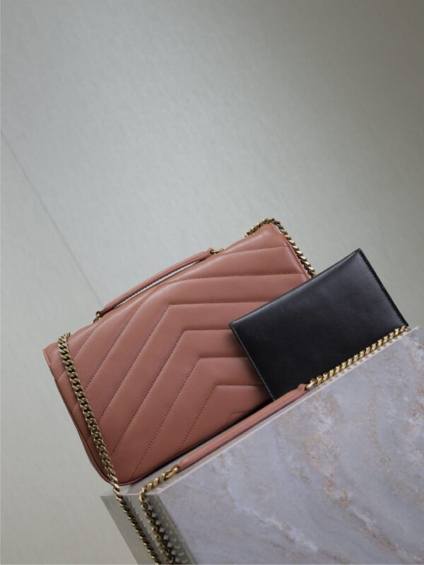 img_f8c0bdc9_20241224_i1735020767420_5042_0_4_jpg LOULOU MEDIUM 29 IN SALMON PINK SHEEPSKIN GOLD HARDWARE