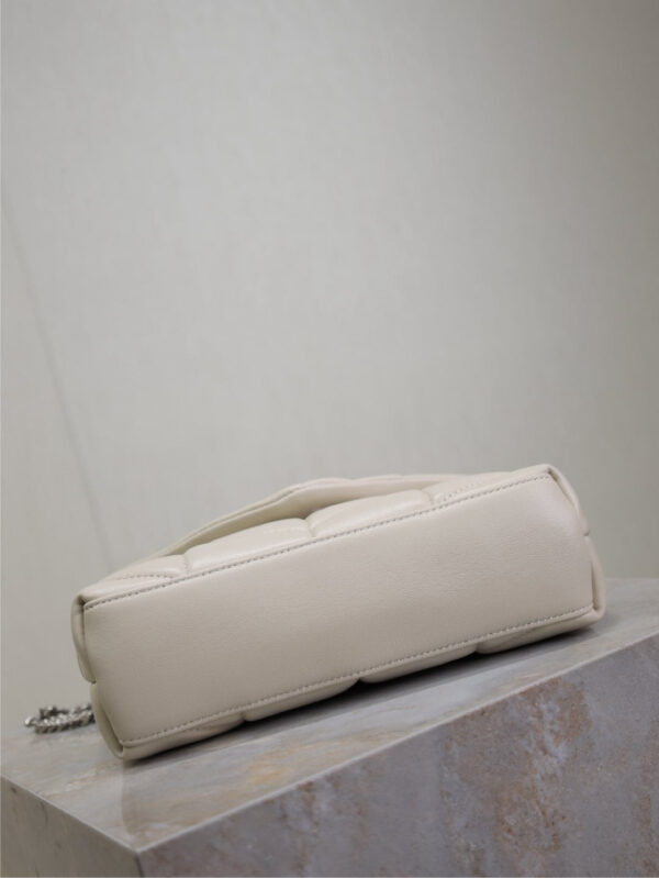 img_f8c0bdc9_20241228_i1735371981569_4513_0_6_jpg YSL 25S LOULOU PUFFER MINI 23 IN SMOKEY TAUPE CALFSKIN SILVER HARDWRE