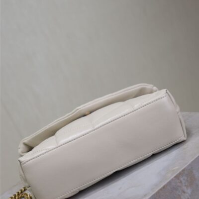img_f8c0bdc9_20241228_i1735372490210_4140_0_6_jpg YSL 25S LOULOU PUFFER MINI 23 IN BLANC VINTAGE CALFSKIN GOLD HARDWRE