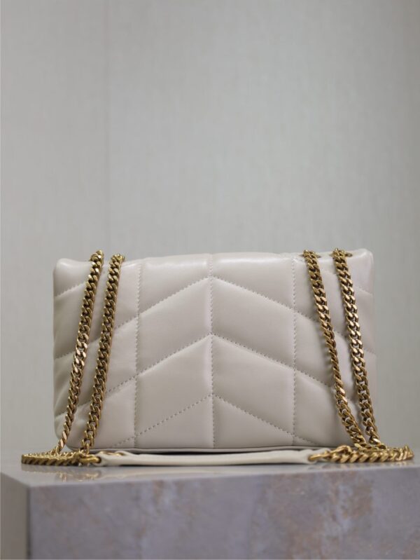 img_f8c0bdc9_20241228_i1735372490279_5472_0_5_jpg YSL 25S LOULOU PUFFER MINI 23 IN BLANC VINTAGE CALFSKIN GOLD HARDWRE
