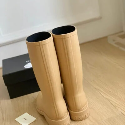 Chanel Logo Rain Boots
