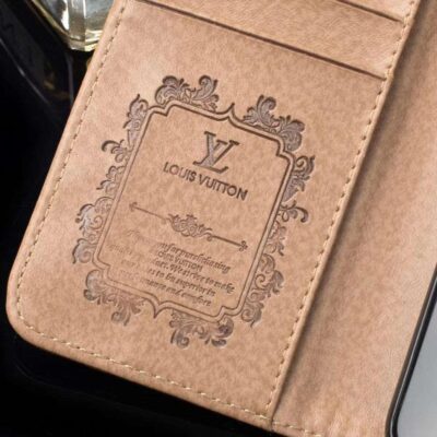 Luxurious Brown LV 2.0 Wallet iPhone Case