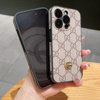 lv05-016 Classic GG iPhone Case GG Leather