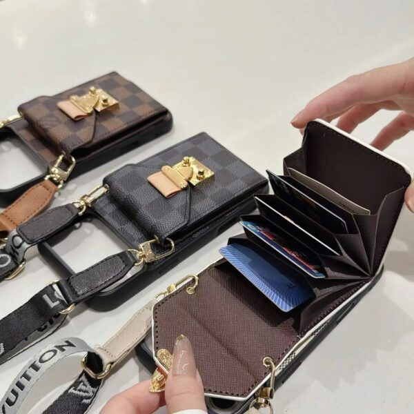 Premium Leather Monogram Phone Case For iPhone 13-18 Pro & Pro Max