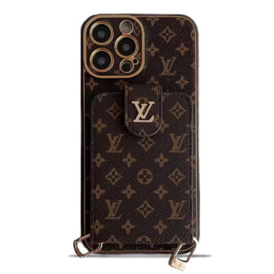 sdfsdfsdf Monogram Leather V iPhone Wallet Case With Crossbody Strap