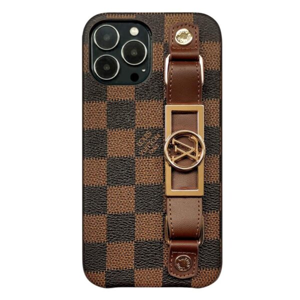 LUXURY LEATHER  WRIST BAND IPHONE CASE theroxymob
