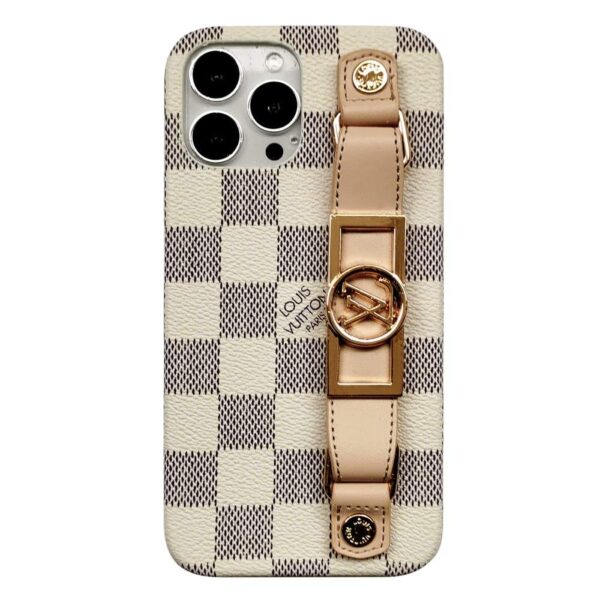 LUXURY LEATHER  WRIST BAND IPHONE CASE theroxymob